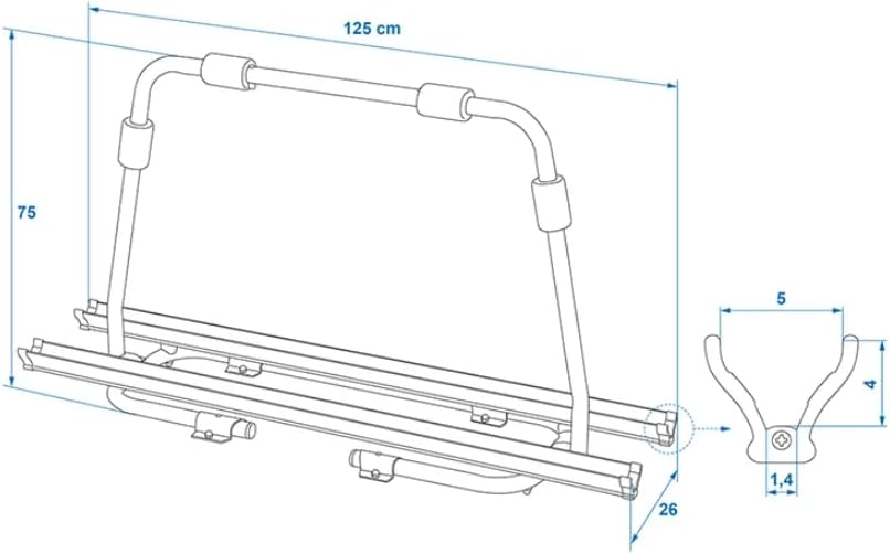 ProPlus Deichsel-Fahrradträger 2 Fahrräder Wohnwagen Deichselträger Caravan max. 40kg