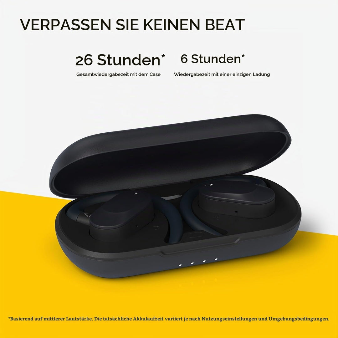 CREATIVE Outlier Go kabelloser Open-Ear-Kopfhörer mit Verstellbarer Passform und Ohrbügeln, bis zu 2