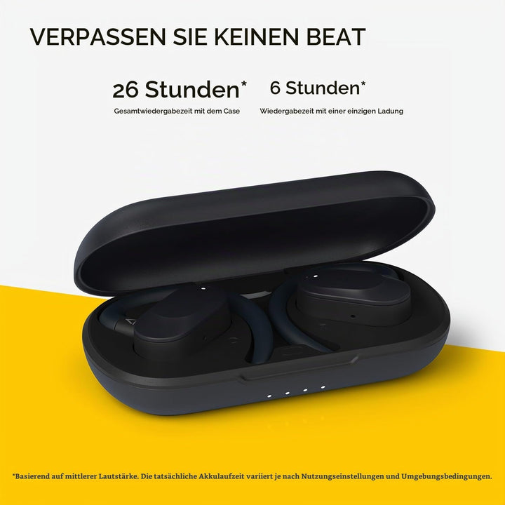 CREATIVE Outlier Go kabelloser Open-Ear-Kopfhörer mit Verstellbarer Passform und Ohrbügeln, bis zu 2
