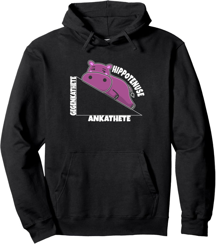 Hippo Hippotenuse Winkelfunktion Hypotenuse Mathe Lehrer Pullover Hoodie