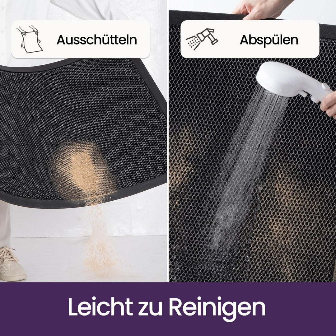 DEXI Fussmatte aussen 43 x 76 cm, extrem rutschfeste Schmutzfangmatte, langlebig Fussabtreter aussen