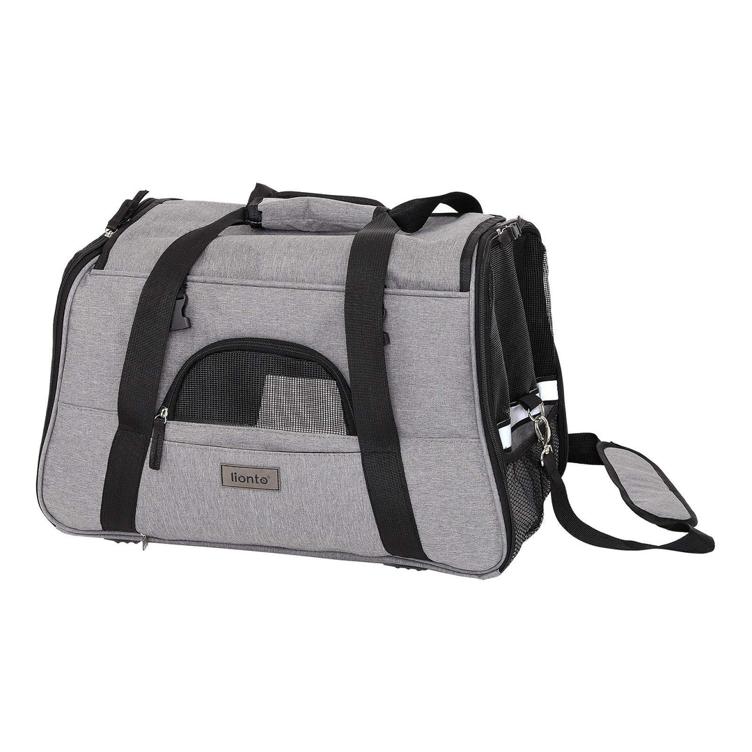 lionto Faltbare Hundetasche Hundebox Reisetasche für Haustiere Hundetransportbox Flugzeugtasche für