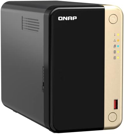 QNAP TS-264-8G-US Hochleistungs-Desktop-NAS mit Intel Celeron Quad-Core-Prozessor, M.2 PCIe Slots un