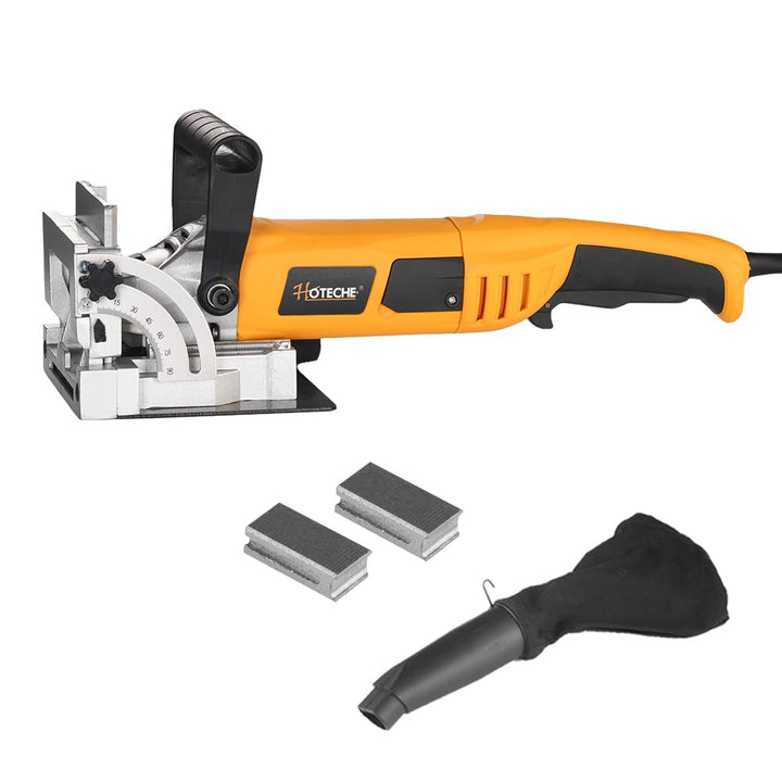 Hoteche 1010W Holz Schlitzfräse - Flachdübelfräse mit 100mm Sägeblatt, 11000rpm, 220-240V - Ideal fü