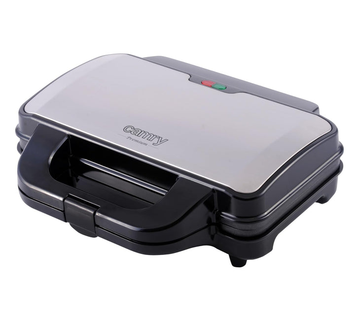 CAMRY CR 3054 Sandwichmaker XL, Toaster, 1300 W, Grillplatte mit feuerfestem Griff, Kontaktgrill mit