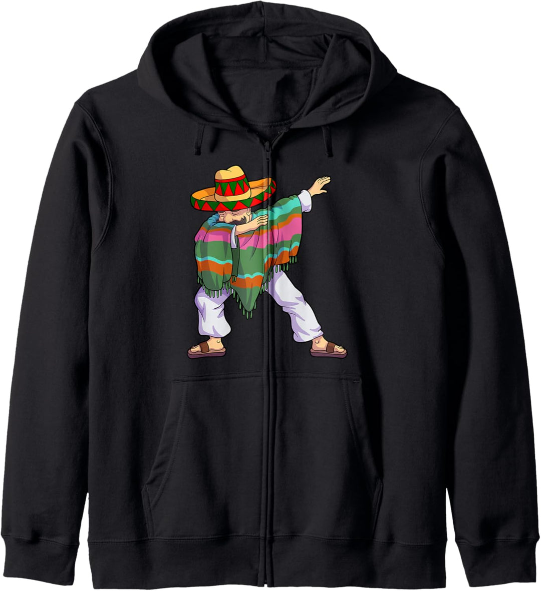 Cinco De Mayo Lustiger Dabbing Poncho Sombrero Mexikaner Dab Kapuzenjacke