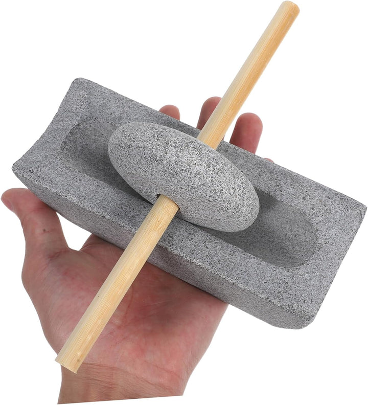 Ciieeo Manuelle Steinmühle Handdrehmühle Mit Steinmörser Kompakte Effiziente Kräuter Teemühle Tradit