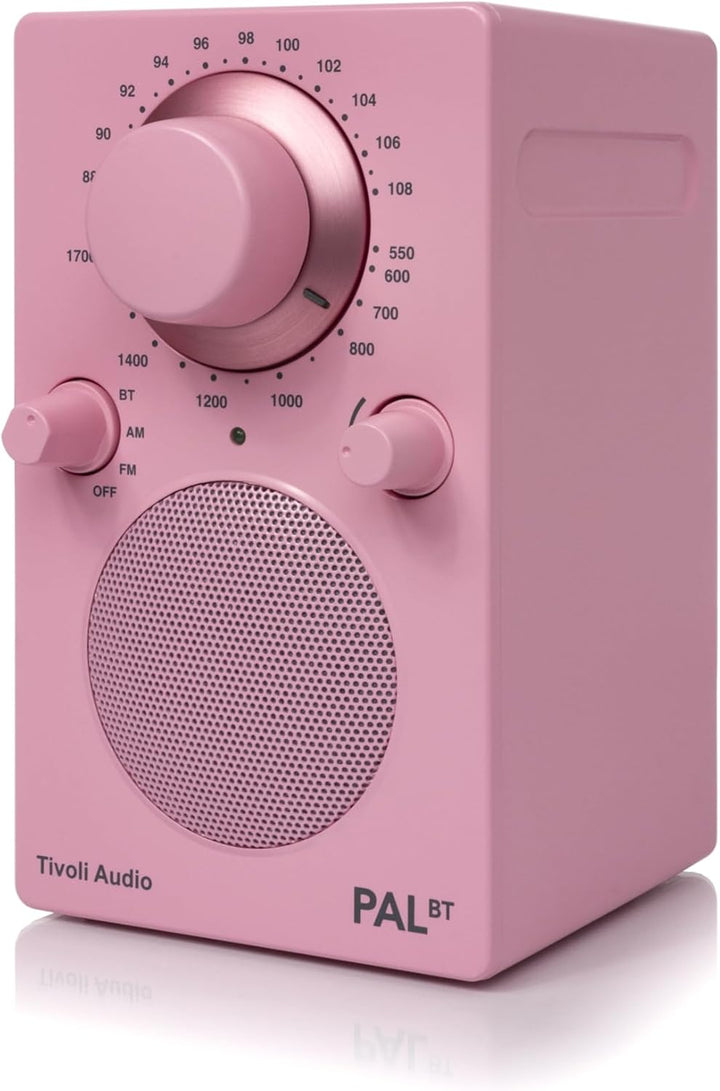 Tivoli Audio PAL BT Tragbares Bluetooth UKW-/MW-Radio (Rosa), Rosa