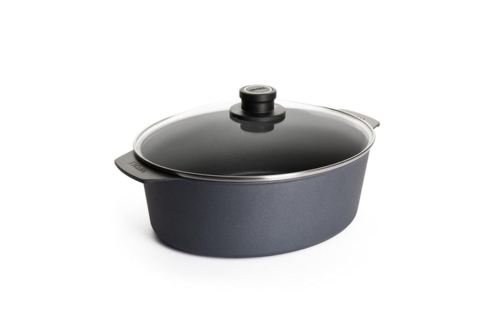 Woll Diamond Lite Bräter mit Glasdeckel in Box, 31 x 26 cm, 11 cm hoch, 6 Liter - Geeignet für Ceran