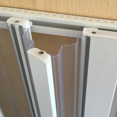 Forte Duschtür in PVC 120 cm H185 mod. Aura Seitlich, 120 CM