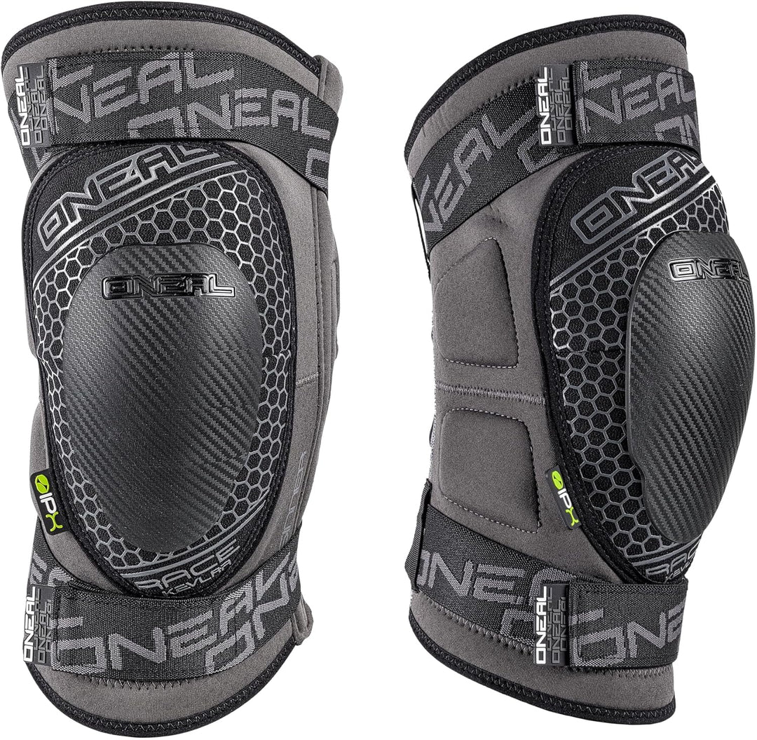 O'Neal Sinner Knie IPX Protektor RACE Grau Aramidfaser DH MTB FR AM Schoner, 0291-1, Grösse Medium,