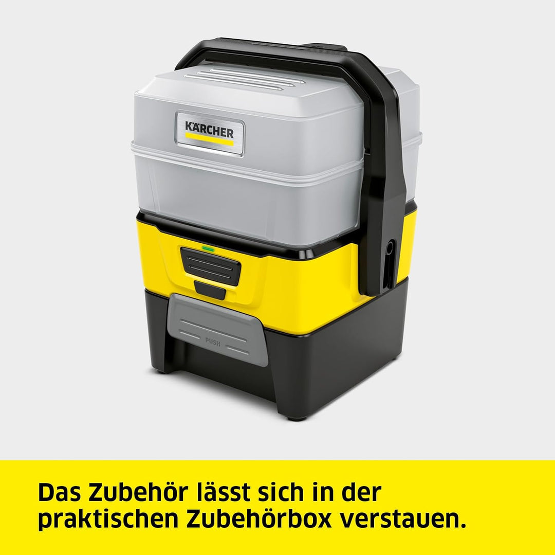 Kärcher Druckreiniger OC 3 Plus Pet Box, Niederdruck, Fördermenge: 2 l/h, Gewicht: 2,3 kg, 7 l-Tank,