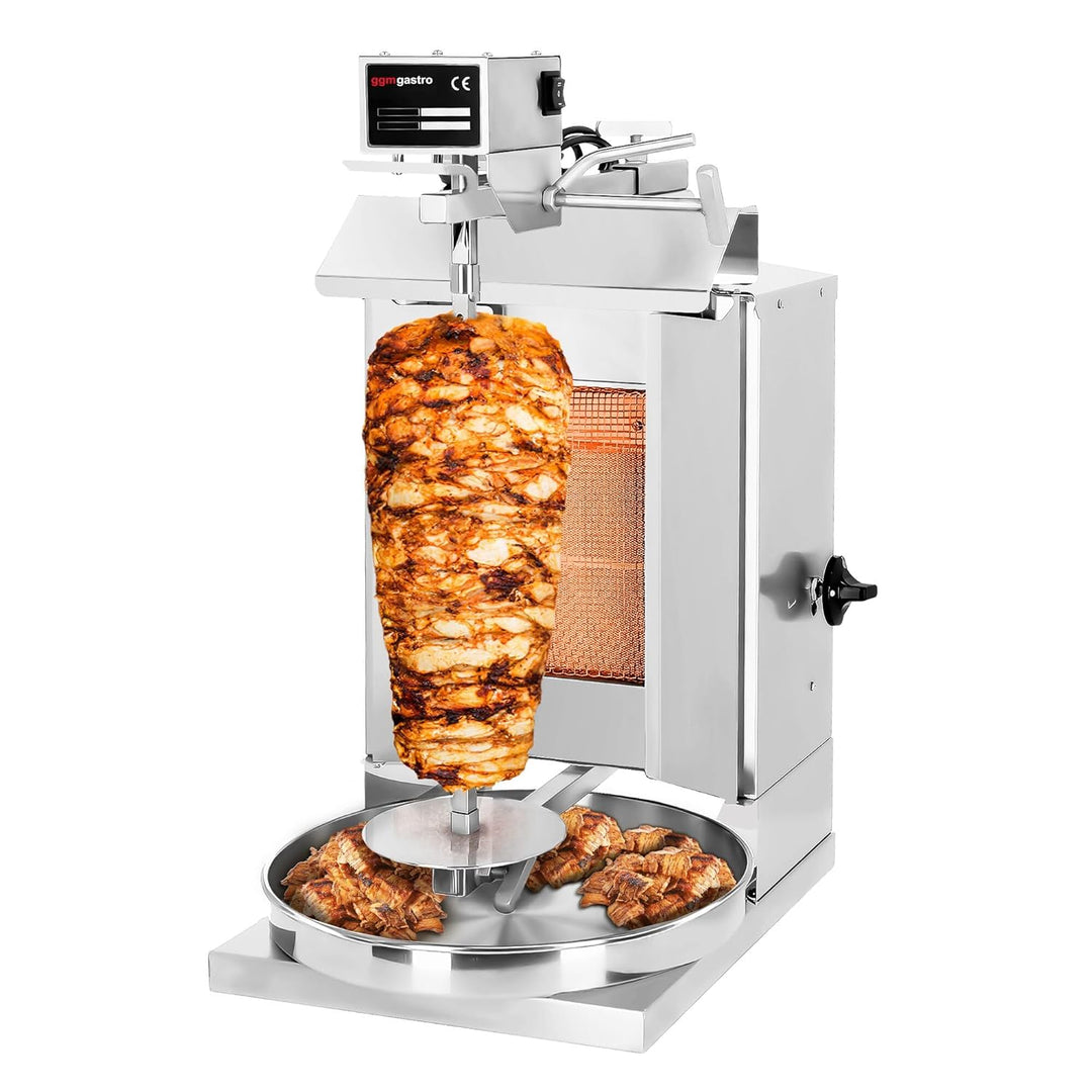 GGM Gastro Kebab Grill - 1 Brenner - 5kg Kapazität - 3.25kW - Fleischspiess 44.5 x 1.2cm - einstellb