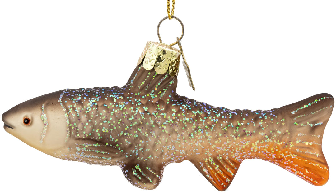 SIKORA Graskarpfen besondere Weihnachtskugel Glas Christbaumschmuck Deko Figur Weihnachten Anhänger