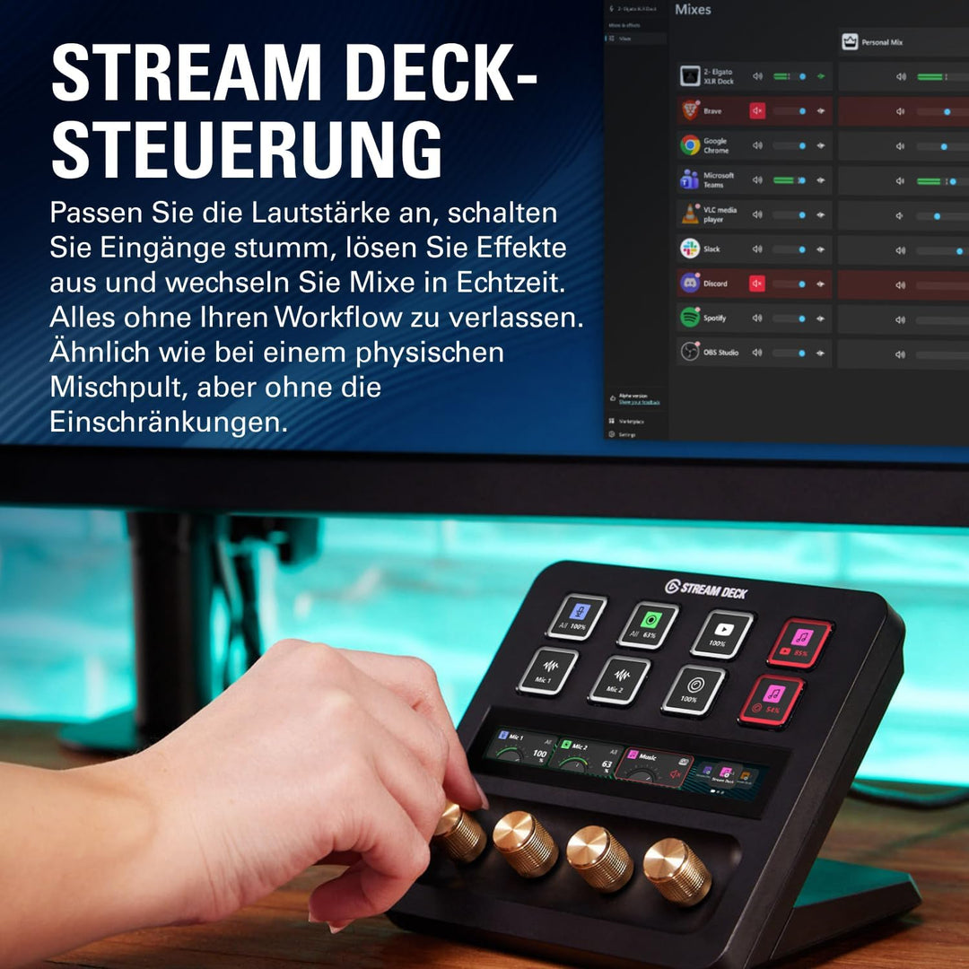 Elgato Wave:3 MK.2 – Premium USB Condenser Microphone for Streaming & Podcasting with Wave FX Proces