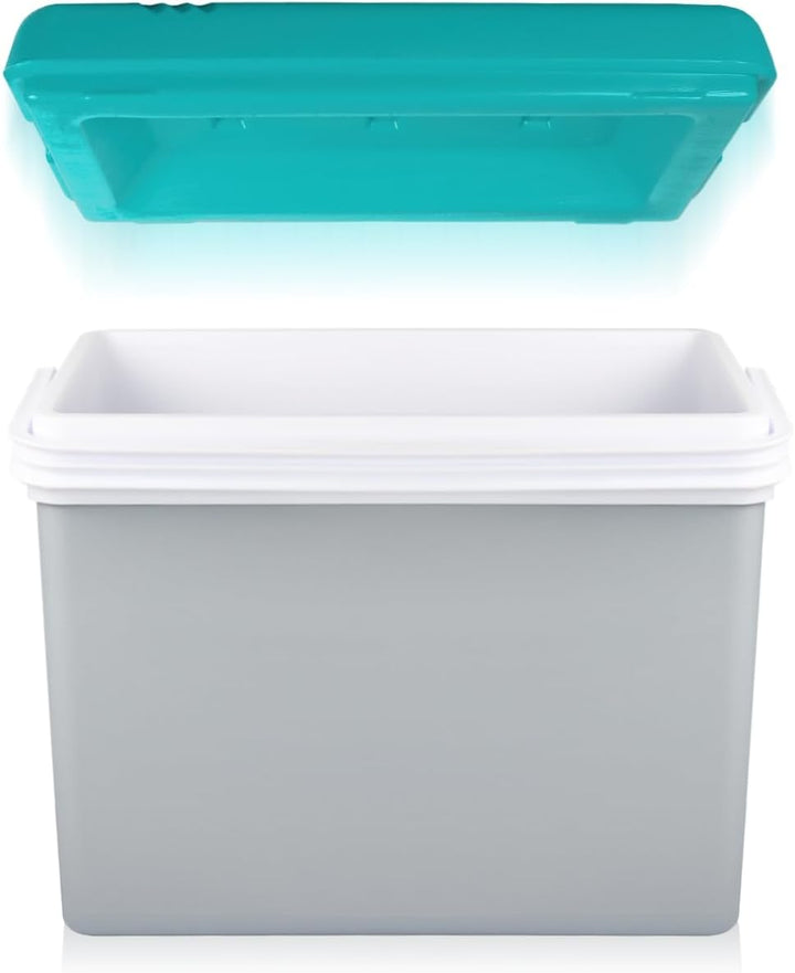 Kühlbox Isolierbox Kühltasche Camping Thermobox Isoliertasche Grau Kühlbox 35L, Kühlbox 35L