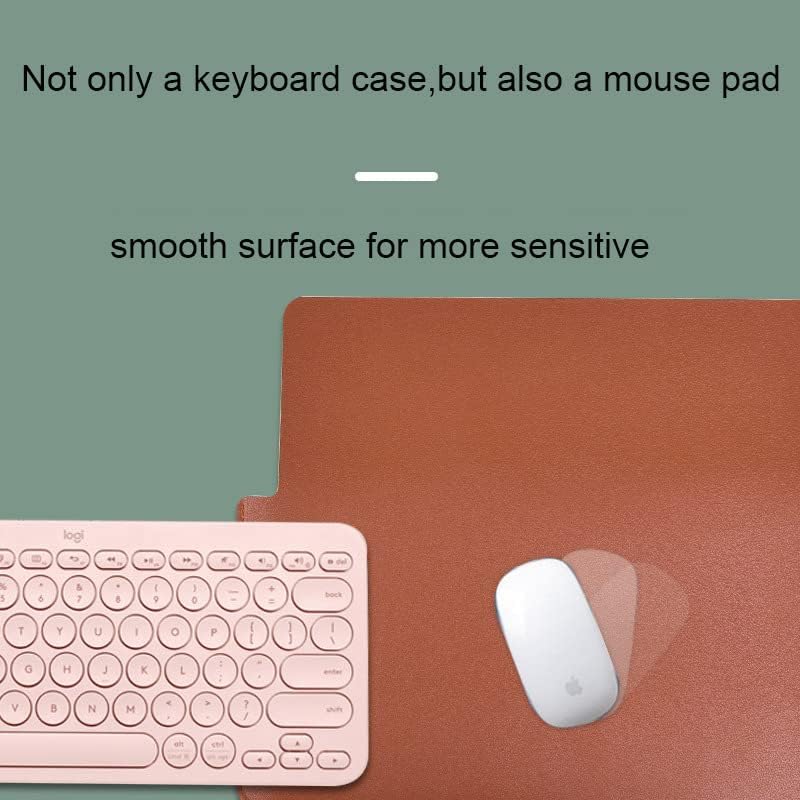 PU Leder Tragbare Tastatur Aufbewahrungstasche Reisetasche Staubdichte Schutzhülle für Logitech K380