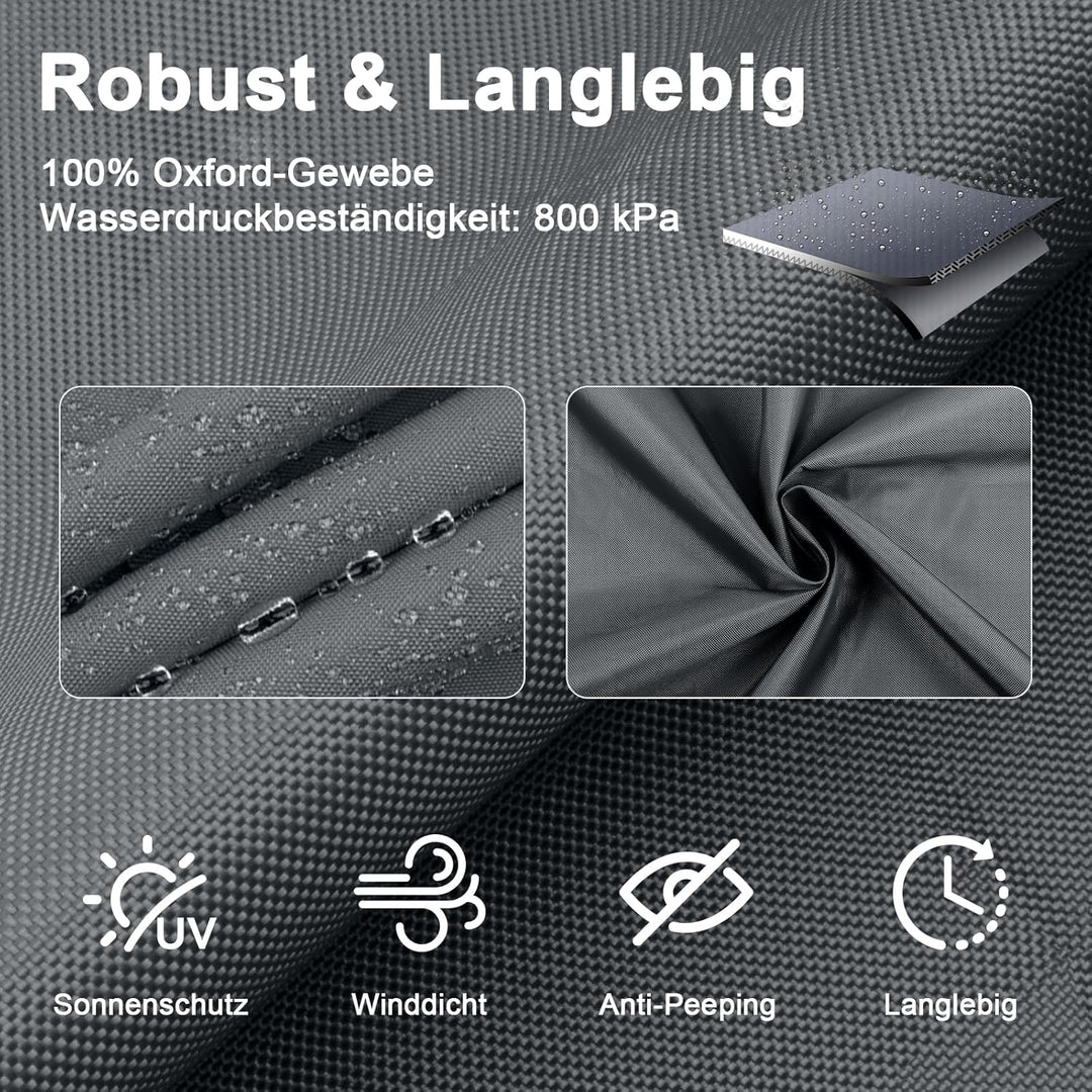 SUNNY GUARD Sonnensegel Wasserdicht 3x4m Rechteckig Sonnenschutz Wetterschutz Segel Baldachin UV Sch