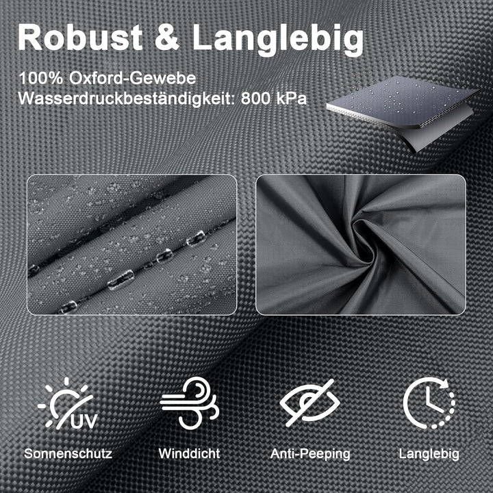 SUNNY GUARD Sonnensegel Wasserdicht 3x4m Rechteckig Sonnenschutz Wetterschutz Segel Baldachin UV Sch