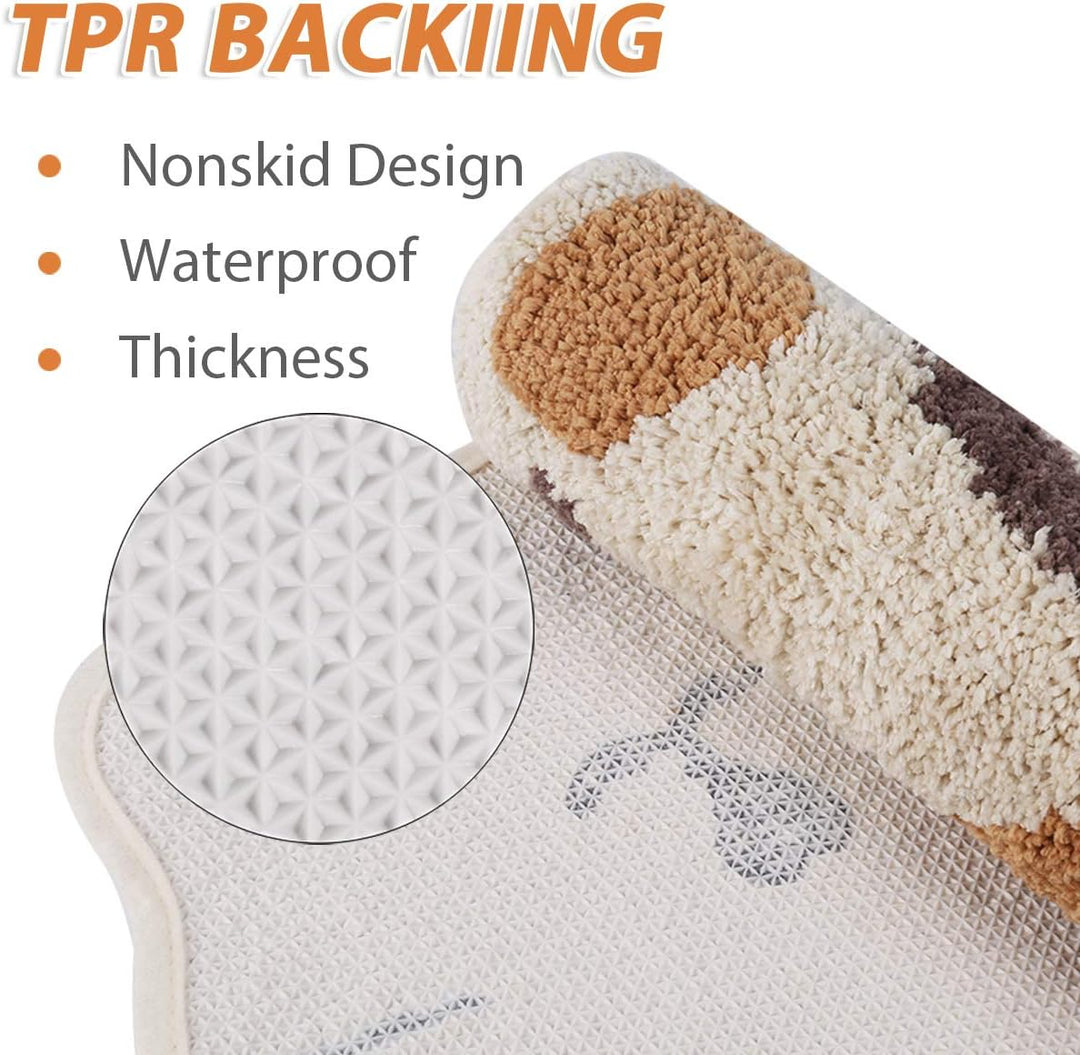 Ankah Dusche, Badewanne, Badematte, Badezimmerteppich, rutschfest, saugfähig, bezauberndes Design, K