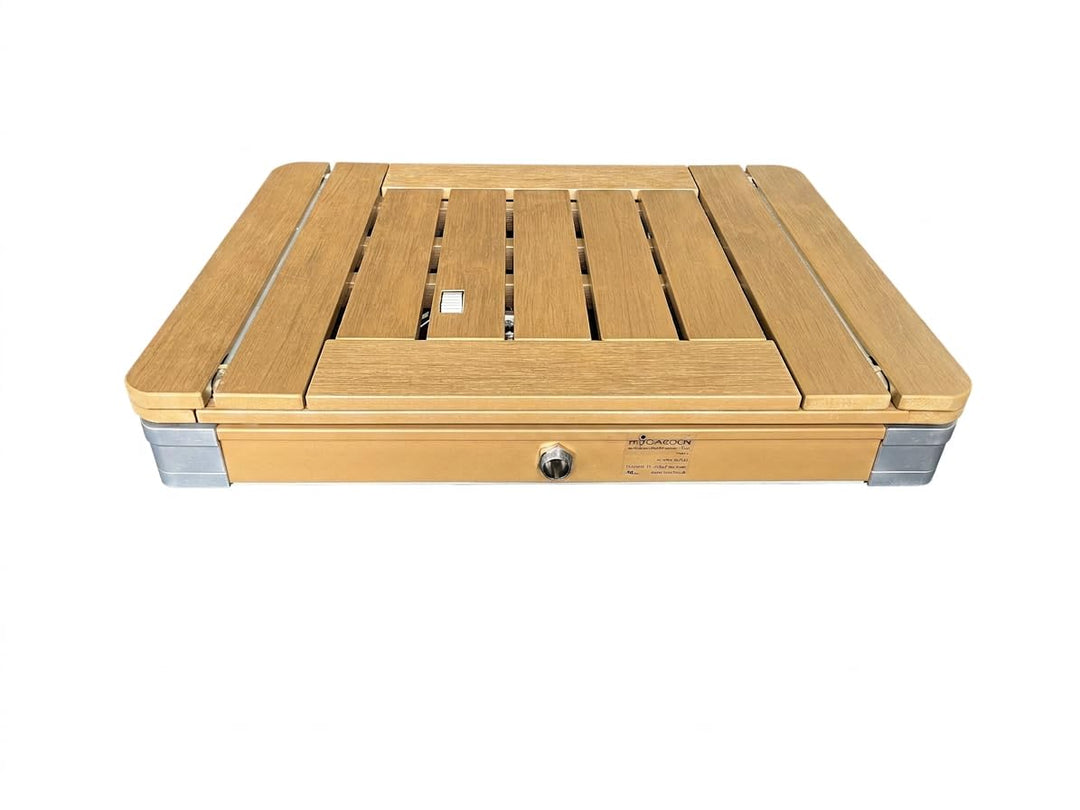 @tec Outdoor Gartendusche mobil wetterfest Start-Stop-Funktion Pooldusche Campingdusche WPC 22 Düsen