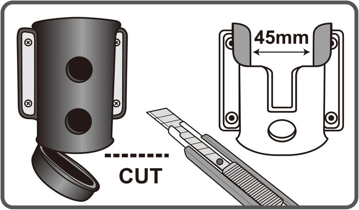 Daiichiseiko Rutenhalter Large vertikale Flächen [Molle System] MS Rodrack 45