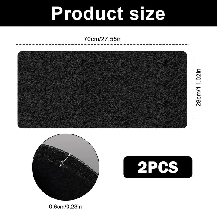 2 Stück Bodenschutzmatte für Sportgeräte Fitnessgeräte 28 x 70cm, Bodenschutzmatte Fitness 6mm Dicke