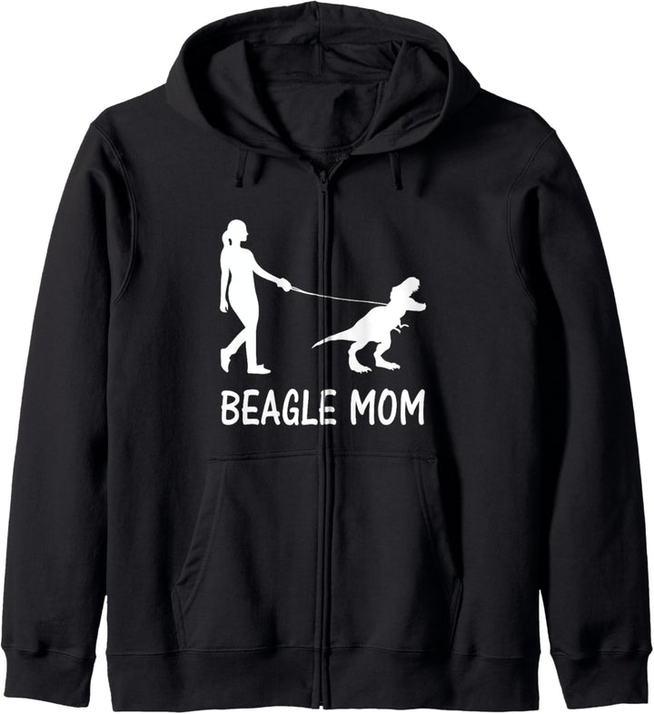 Beagle Mom Dog Beagle Mama Dinosaurier Frauen Muttertag Kapuzenjacke