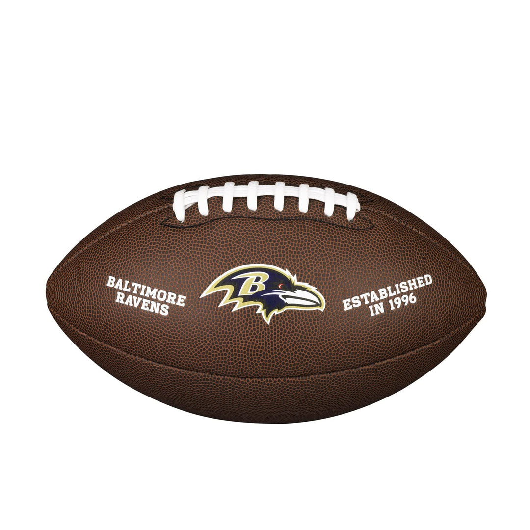 Wilson American Football NFL TEAM LOGO, Offizielle Grösse, Mischleder OFFICIAL Baltimore Ravens, OFF
