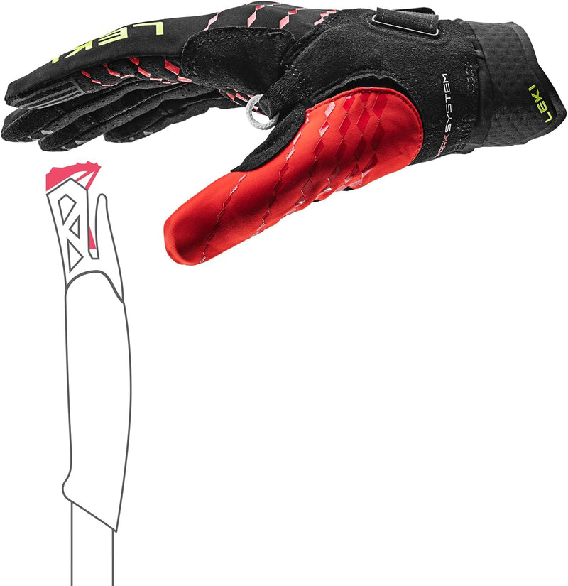 LEKI Ultra Trail Breeze Shark Handschuhe Fingerhandschuhe Schwarz 10, Schwarz 10