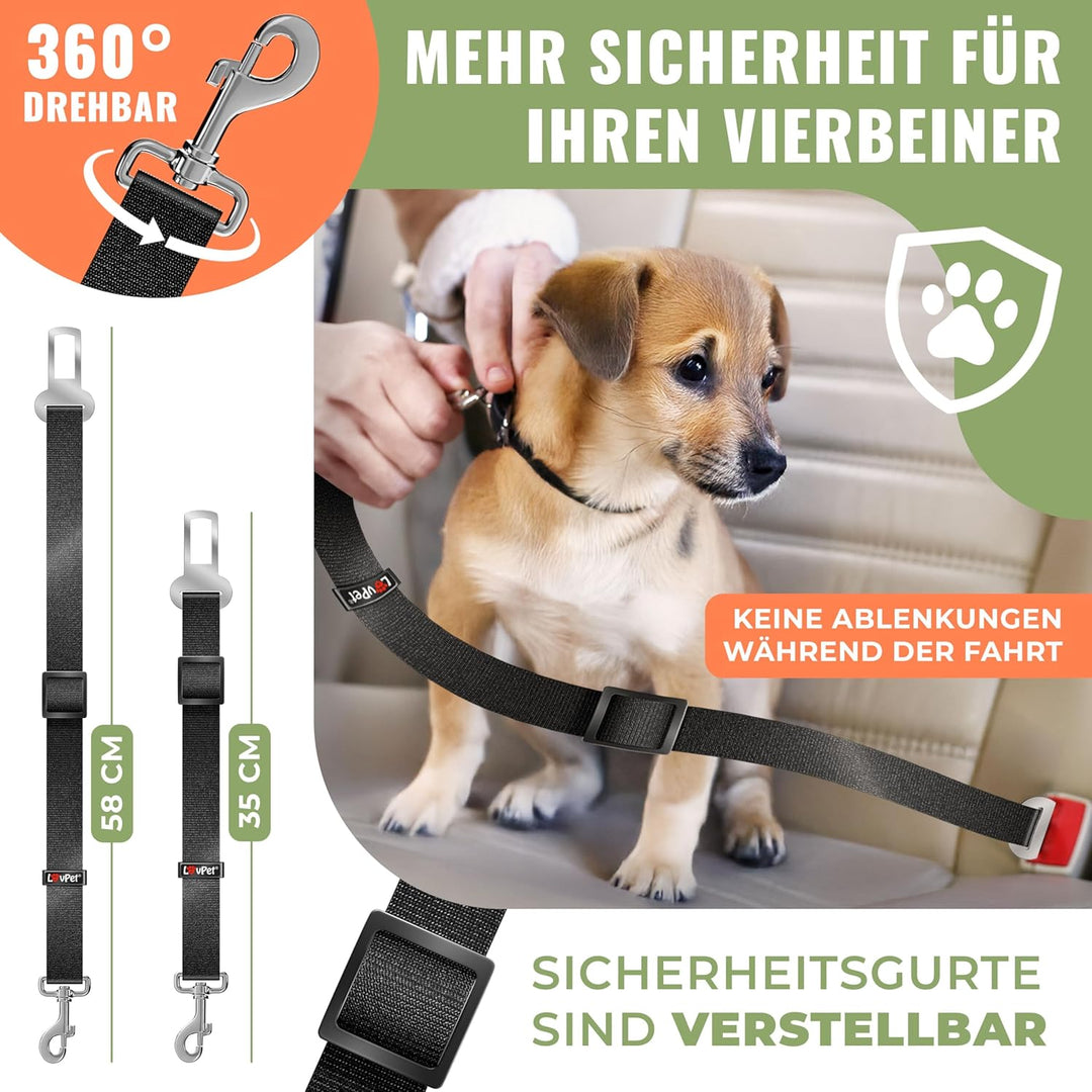 Lovpet® Hundegitter Auto, Autoschutzgitter Trenngitter Universal, verstellbare Breite, Kopfstütze Ko