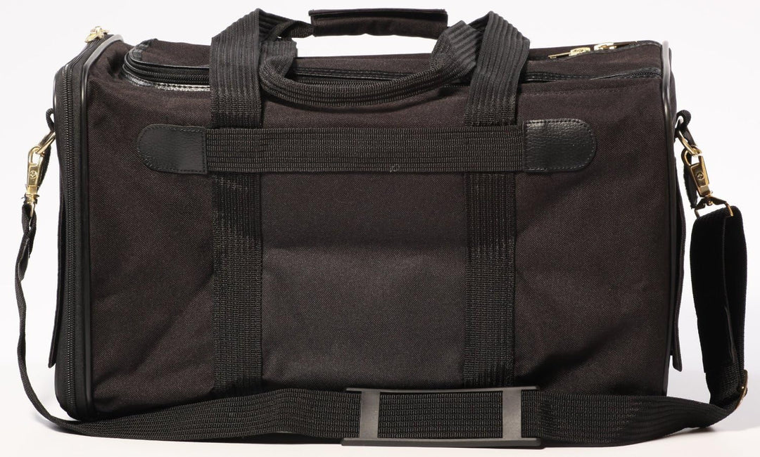 Sherpa Tragetasche für Haustiere, Schwarz L 43 x B 28 x H 27 cm Delta Airlines Transportbox für Haus