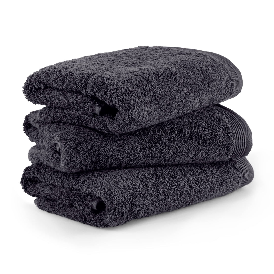 Möve Superwuschel Handtuch-Set, Made in Germany, 100% Baumwolle, Dark Grey, 3 Handtücher 50 x 100 cm