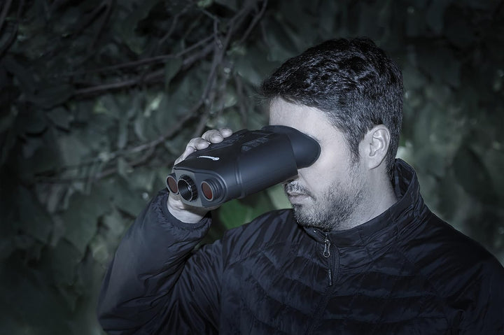 Bresser digitales Nachtsichtgerät Binokular 3X Nightlux 200 Pro mit digitalem Zoom (2-Fach), Infraro