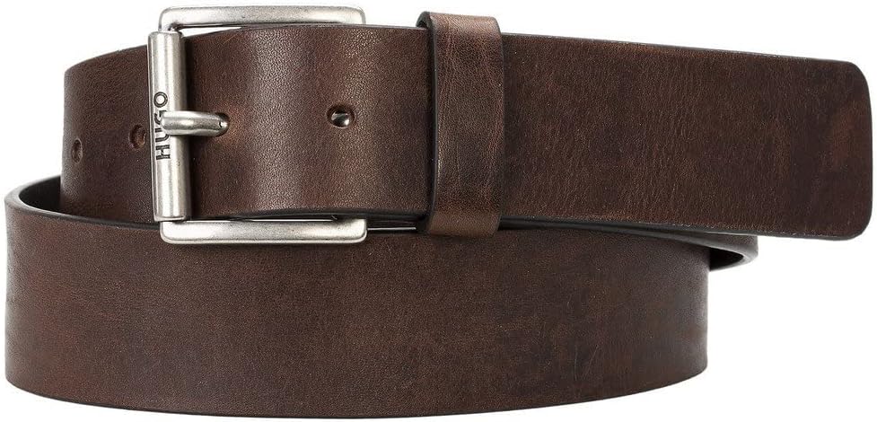 HUGO Herren Gürtel 120 Dark Brown202, 120 Dark Brown202