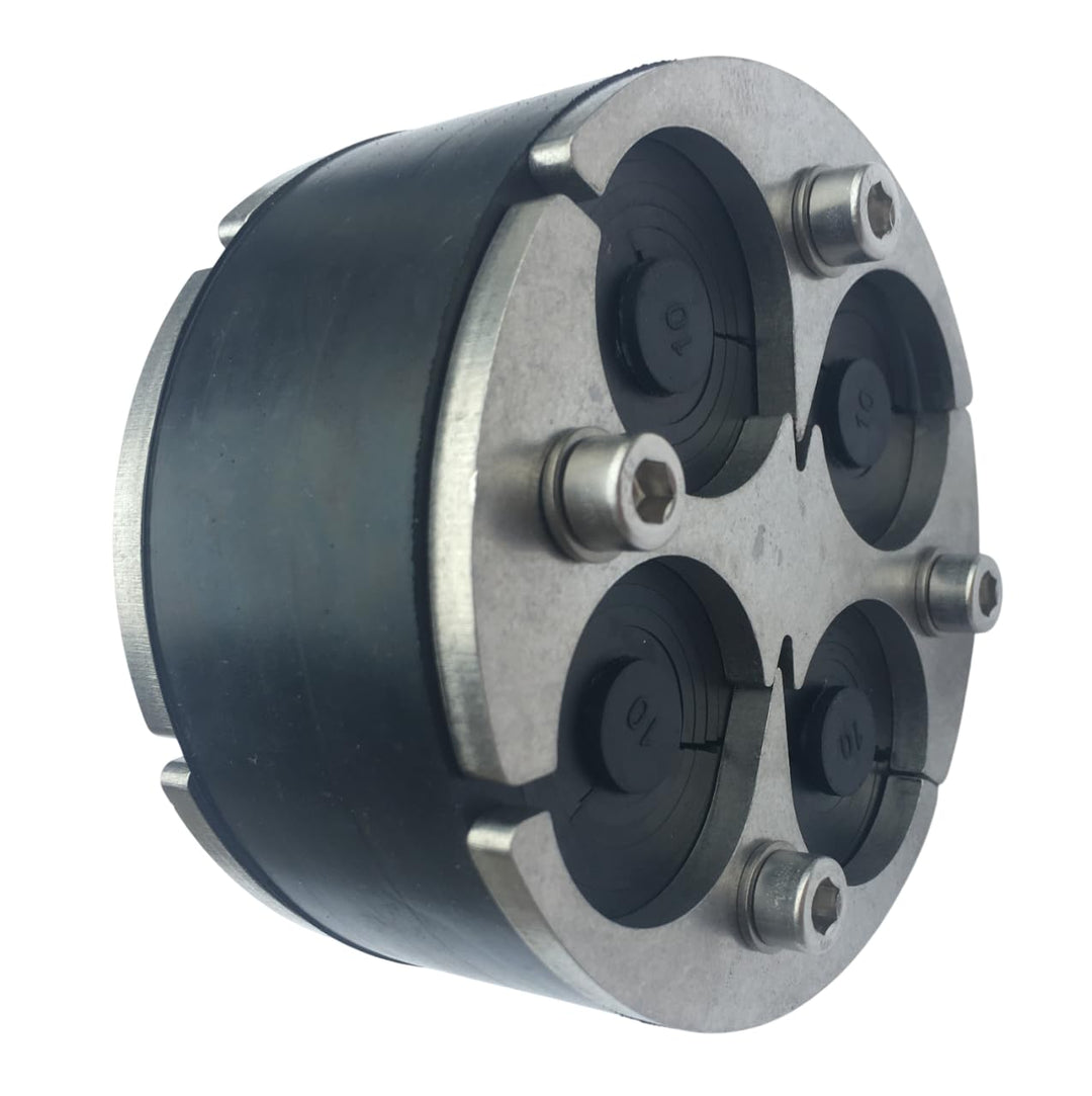 Ritzer by Hauff Kabelabdichtung Rohrdurchführung Durchmesser 100 mm für 4 Kabel von 8 mm bis 30 mm m