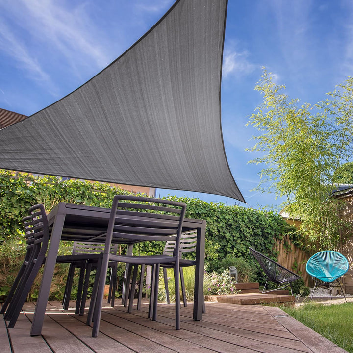 Lumaland Sonnensegel Rechteckig 2 x 4 Meter | Wetterbeständiger Sonnenschutz inkl. Befestigungsseile