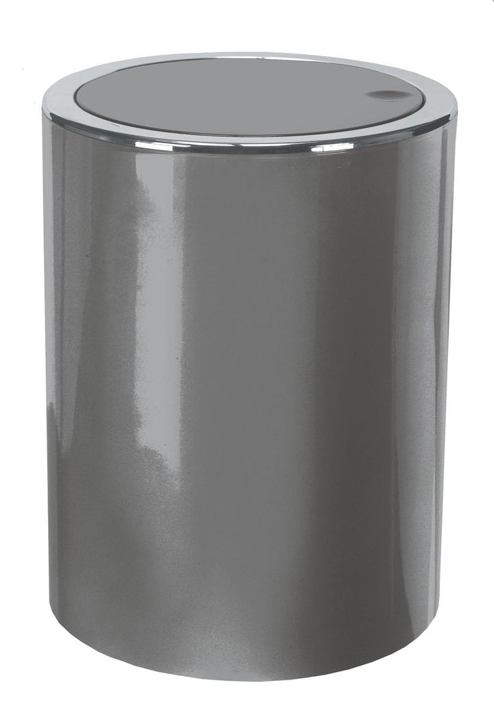 Kleine Wolke Kosmetikeimer Clap, Platin, 5 Liter Länge 19 cm x Breite 19 cm x Höhe 24,5 cm Grau, Län