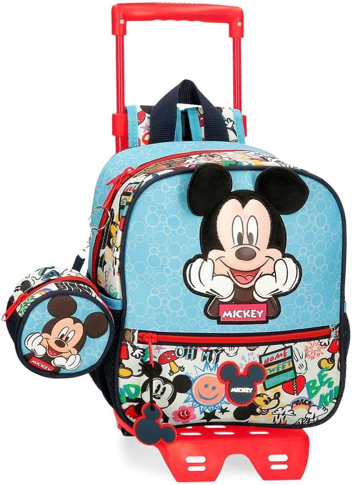 Disney Mickey Be Cool Anpassbarer Kindergartenrucksack Blau 23x25x10 cm Polyester 5.75L Rucksack 23,