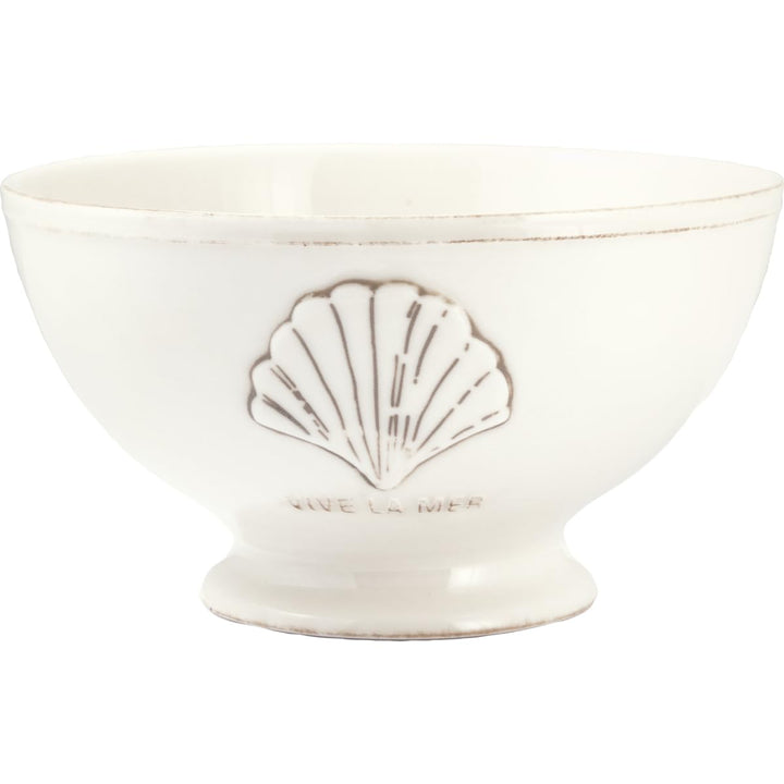 GreenGate Vive la mer Suppenbowl White 0,5l