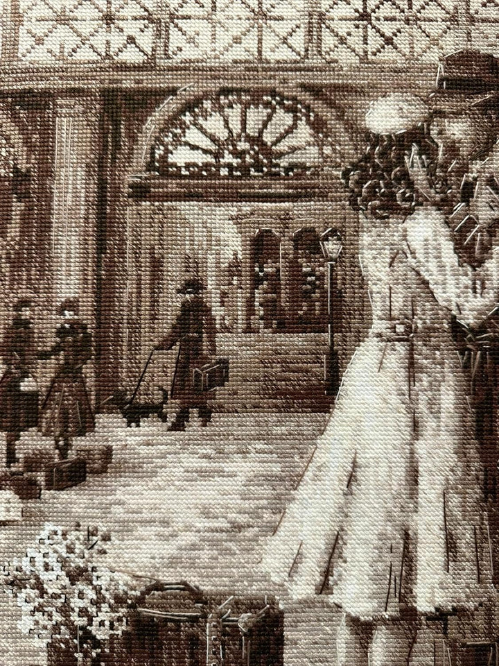 RIOLIS Kreuzstich-Set 2111 Altes Foto Rendezvous