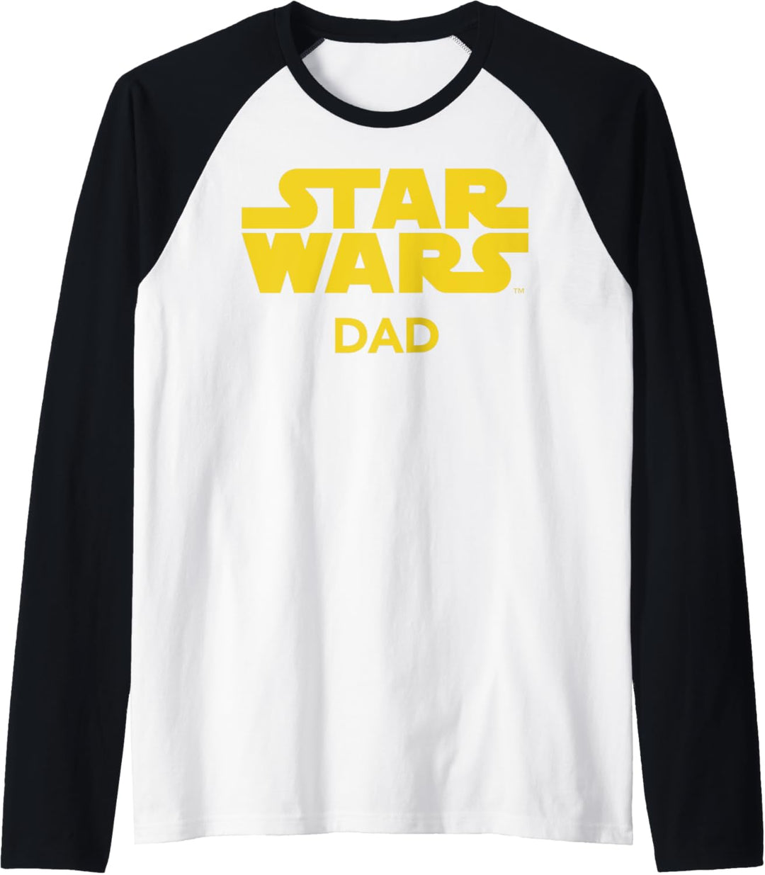 Star Wars Dad Classic Title Logo Raglan