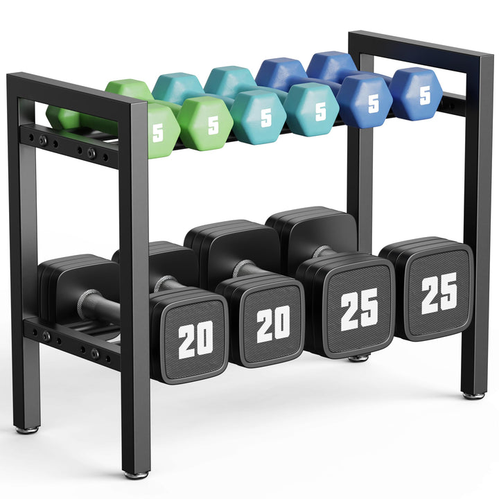 Hantelständer 2-stufig verstellbar Gewichtsständer für Kettlebell-Hanteln für das Heim-Fitnessstudio