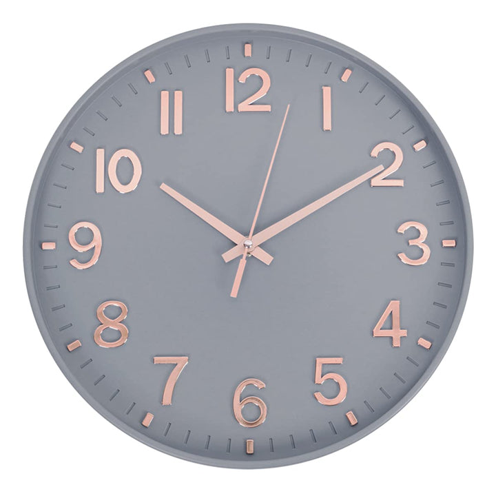 HZDHCLH 30cm Lautlos Wanduhr Schleichende Sekunde mit Arabisch Ziffer ohne Ticken für Dekoration Woh