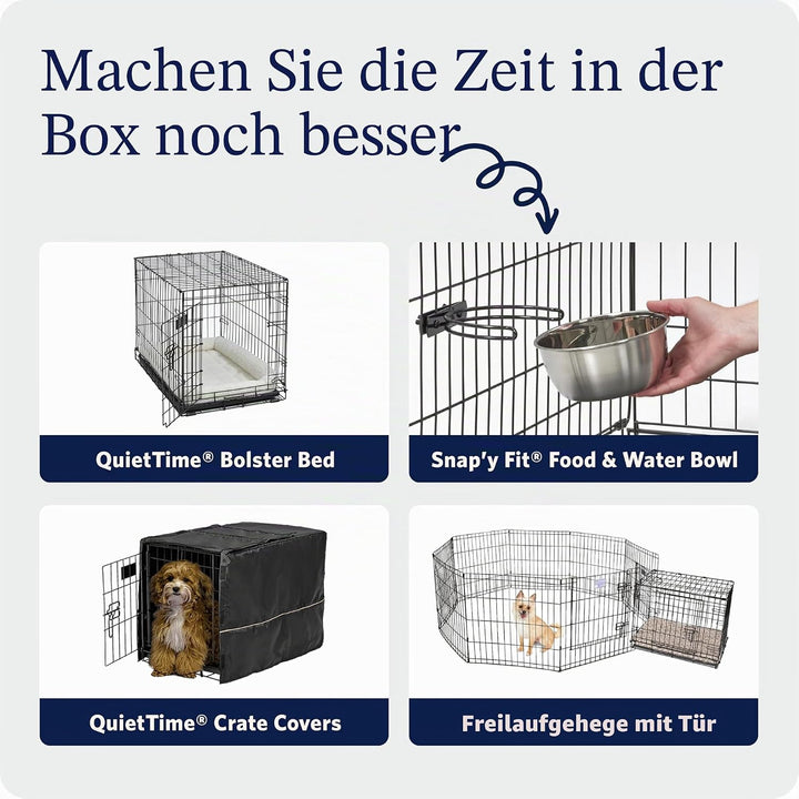 MidWest Homes for Pets iCrate Modell 1524PK Hundebox, ca. 61 cm lang, mit Einzeltür, auslaufsicherer