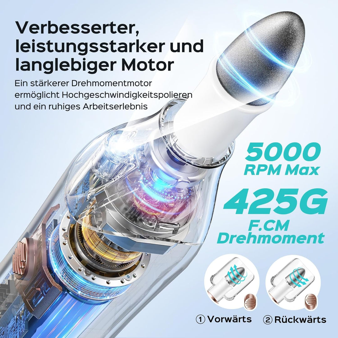 COSLUS Elektrische Maniküre und Pediküre set: 5-in-1 Professionelle Maniküre Pediküre set mit LED Li