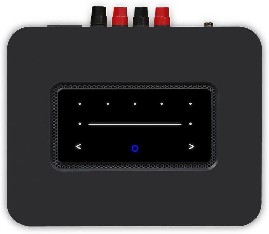 Bluesound Powernode Kabelloser Hochauflösender Multiroom-Musik-Streamer-Verstärker - Schwarz, Schwar