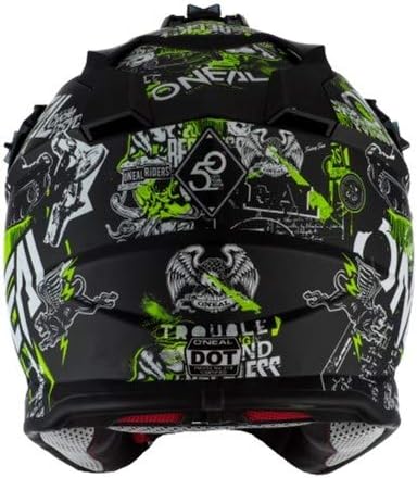 O'neal 2 Series Attack Youth Kinder Motocross Enduro MTB Helm schwarz/weiss/gelb 2023 Oneal, S