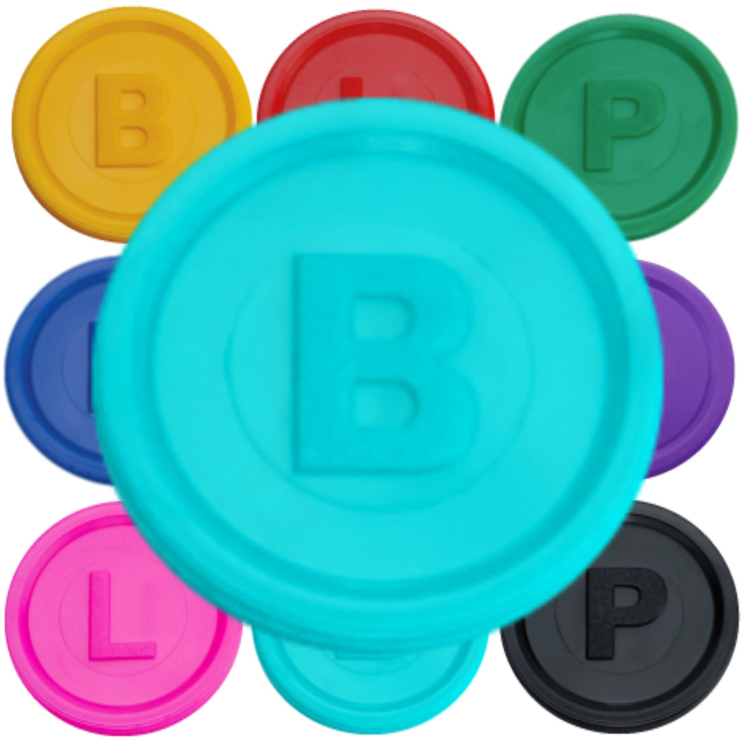 SCHWABMARKEN 500 Pfandmarken, Chips, Token Farbe Türkis B, Türkis B