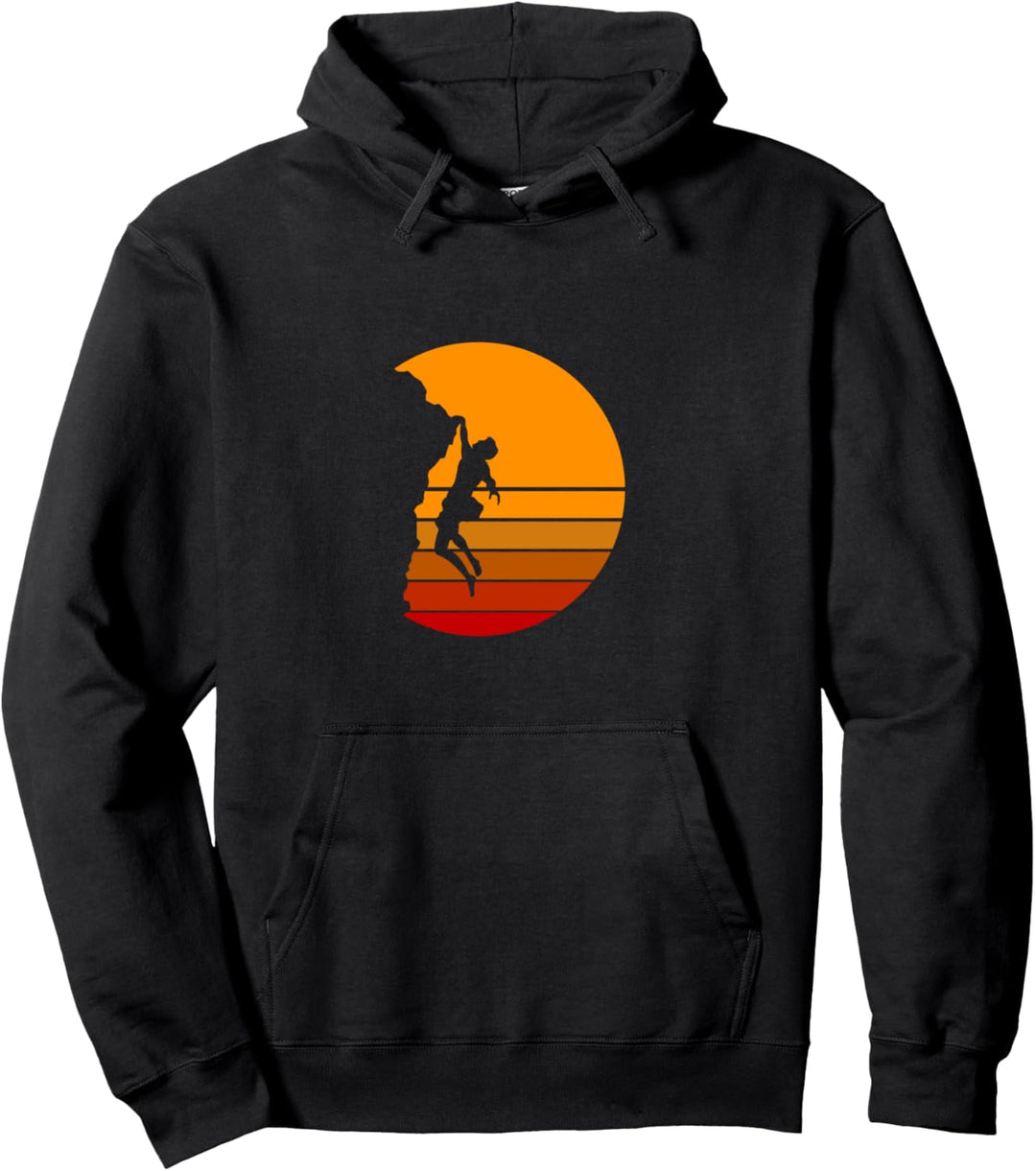 Vintage Wandern Bergsteigen - Retro Bergsteiger Klettern Pullover Hoodie